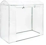 Relaxdays Tomatengew&auml;chshaus, Transparent, Metall, Kunststoff, 200x170x82 cm,
