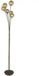 Paul Neuhaus Stehleuchte Greta, Rost, Metall, 34x184x34 cm, Kippschalter, Lampen &