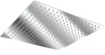 tectake Regenduschkopf, Silber, Metall, Quadratisch, 30x4.5x30 cm, Badezimmer, Baden