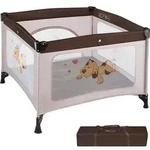 tectake Laufstall, Braun, Textil, 105x78x105 cm, CE, Babym&ouml;bel, Laufstall Baby