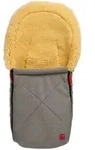 Kaiserbaby Lammfell-Babyschalenfusssack, Grau, Fell, 37x7x80 cm, unisex, Baby on
