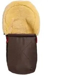 Kaiserbaby Lammfell-Babyschalenfusssack, Dunkelbraun, Fell, 37x7x80 cm, unisex, Baby