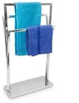 Relaxdays Handtuchst&auml;nder, Silber, Metall, 50x86x20 cm, Badaccessoires,