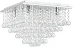 lux.pro Kronleuchter, Wei&szlig;, Metall, 38x28x38 cm, Lampen & Leuchten,