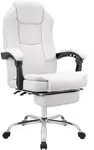 CLP Chefsessel, Wei&szlig;, Metall, 67x114x64 cm, Arbeitszimmer, B&uuml;rost&uuml;hle, Chefsessel