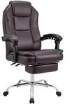 CLP Chefsessel, Braun, Metall, 67x114x64 cm, Arbeitszimmer, B&uuml;rost&uuml;hle, Chefsessel