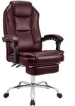CLP Chefsessel, Bordeaux, Metall, 67x114x64 cm, Arbeitszimmer, B&uuml;rost&uuml;hle,