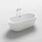 Home Deluxe Freistehende, Wei&szlig;, Keramik, 170x58x80 cm, Badezimmer, Baden & Duschen,