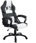 CLP Gamingstuhl, Wei&szlig;, Schwarz, Kunststoff, 65x114x70 cm, Kinder- &...