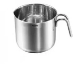Kopf Milchtopf, Silber, Metall, Rund, Skalierung, Kochen, T&ouml;pfe, Milcht&ouml;pfe