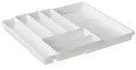 Rotho Besteckeinsatz Domino, Wei&szlig;, Kunststoff, 7 F&auml;cher, 39.7x5.1x34.1 cm, Reach,