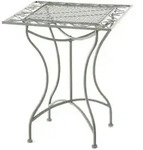 CLP Gartentisch, Gr&uuml;n, Metall, 60x72x60 cm, Gartenm&ouml;bel, Gartentische, Gartentische