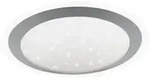 Wofi Led, Silber, Metall, Rund, 34x8.5x34 cm, Lampen & Leuchten, LED Beleuchtung,