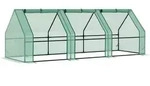 Outsunny Foliengew&auml;chshaus,, Gr&uuml;n, Kunststoff, 90x90x270 cm, Gartenzubeh&ouml;r,