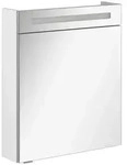Mid.you Spiegelschrank B.Clever, Wei&szlig;, Metall, 2 F&auml;cher, F, 60x71x16 cm,
