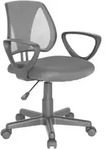 Mid.you Jugenddrehstuhl, Grau, Kunststoff, Drehkreuz, 58x75-92x45 cm, Arbeitszimmer,