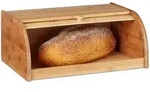 Relaxdays Brotkasten, Hellbraun, Holz, Holzwerkstoff, 40x16.5x27.5 cm,