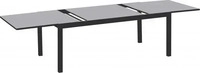 Gardenson GARTENTISCH Graphit, Grau 110x75x200-300 cm