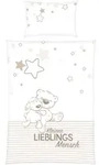 Babybettw&auml;sche, Braun, Wei&szlig;, Beige, Textil, 100x135 cm, Oeko-Tex&reg; Standard...