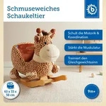 Bieco Spielwaren Schaukeltier, Beige, Textil, Tiere, 38x47x62 cm, Spielzeug,