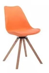 CLP Stuhl, Orange, Holz, 48x84x56 cm, Esszimmer, St&uuml;hle, Esszimmerst&uuml;hle,