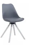 CLP Stuhl, Grau, Holz, 48x84x56 cm, Esszimmer, St&uuml;hle, Esszimmerst&uuml;hle,