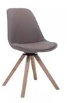 CLP Drehstuhl, Taupe, Holz, 48x84x56 cm, Esszimmer, St&uuml;hle, Esszimmerst&uuml;hle,