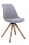 CLP Drehstuhl, Grau, Holz, 48x84x56 cm, Esszimmer, St&uuml;hle, Esszimmerst&uuml;hle,