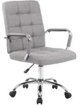 CLP Drehstuhl, Grau, Metall, 58x92x65 cm, Arbeitszimmer, B&uuml;rost&uuml;hle, Drehst&uuml;hle
