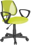 Mid.you Jugenddrehstuhl, Gr&uuml;n, Kunststoff, Drehkreuz, 58x75-92x45 cm, Arbeitszimmer,