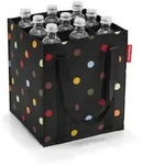 Reisenthel Einkaufstasche Bottlebag black, Schwarz, Textil, Punkte, 24x28x24 cm,