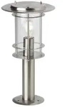 Brilliant Aussensockelleuchte, Edelstahl, Metall, 20x40x20 cm, Lampen & Leuchten,