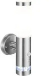 Brilliant Aussenwandleuchte, Edelstahl, Metall, 11.5x38x15 cm, Lampen & Leuchten,