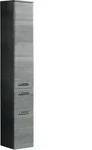 Xora Hochschrank, Graphit, Metall, 3 F&auml;cher, 1 Schublade(n) Schubladen, 30x186x33