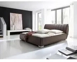 P & B Polsterbett Bern, Braun, Metall, 180x200 cm, Reach, Schlafzimmer, Betten,