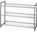 Carryhome Schuhregal, Alu, Metall, 80x60x30 cm, Garderobe, Schuhaufbewahrung,
