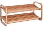 Zeller Present Schuhregal, Natur, Holz, Bambus, 74x33x33 cm, Garderobe,