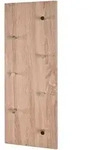 Wandgarderobe, Eiche, Chrom, Metall, Holzwerkstoff, Holzoptik, 80x30x5.5 cm,