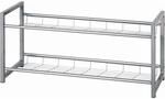 Carryhome Schuhregal, Alu, Metall, 80x38x30 cm, Garderobe, Schuhaufbewahrung,