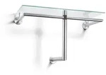 Zack Wandgarderobe, Edelstahl, Metall, 67x36x30 cm, Kleiderstange, Garderobe,