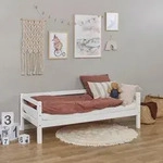 Mid.you Kinder-/Juniorbett, Wei&szlig;, Holz, Kiefer, vollmassiv,Sperrholz, H&ouml;he ca. 9