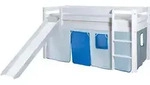 Livetastic Spielbett Ticaa 806031 Manuel, Wei&szlig;, Hellblau, Dunkelblau, Holz, Kiefer,