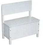 Roba Kindertruhenbank, Wei&szlig;, Holzwerkstoff, 2-Sitzer, 57x58.5x30 cm, Kinder- &