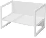Roba Sitzbank/, Wei&szlig;, Holzwerkstoff, 2-Sitzer, 61x44x44.5 cm, Kinder- &