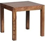 P & B Esstisch, Sheesham, Holz, Sheesham, massiv, quadratisch, eckig, 80x76x80 cm,