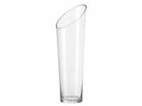 Leonardo Vase Dynamic, Klar, Glas, konisch, 40 cm, handgemacht, Dekoration, Vasen,