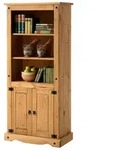 Idimex B&uuml;cherregal, Natur, Holz, Kiefer, Vintage, 85x183x45 cm, FSC Mix, Wohnzimmer,