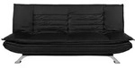 Mid.you Schlafsofa, Schwarz, Metall, 2-Sitzer, 196x91x98 cm, Schlafen auf Sitzh&ouml;he,