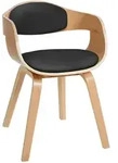CLP Armlehnenstuhl, Schwarz, Eukalyptusholz, Holz, 49x73x46 cm, Esszimmer, St&uuml;hle,