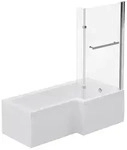 Home Deluxe Badewanne, Wei&szlig;, Keramik, 170x53x85 cm, Badezimmer, Baden &...